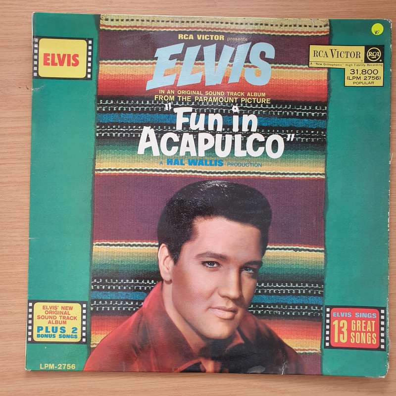 Elvis Presley  Fun In Acapulco - Vinyl LP Record - Very-Good Quality (VG) (verry)