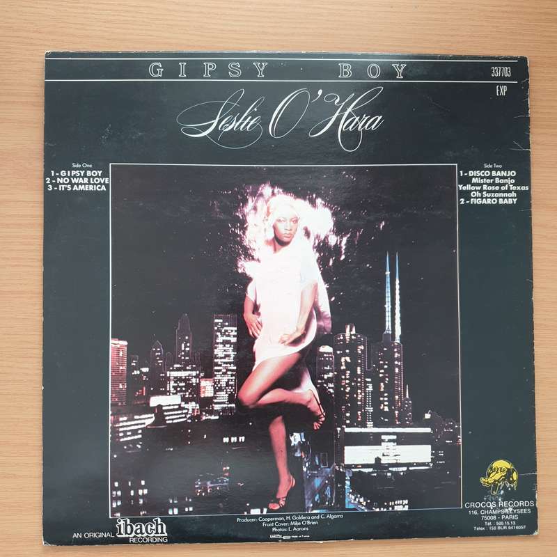 Leslie O'Hara  Gipsy Boy - Vinyl LP Record - Very-Good+ Quality (VG+) (verygoodplus)