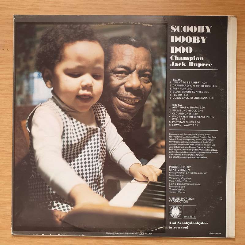 Champion Jack Dupree  Scoobydoobydoo - Vinyl LP Record - Very-Good+ Quality (VG+) (verygoodplus)
