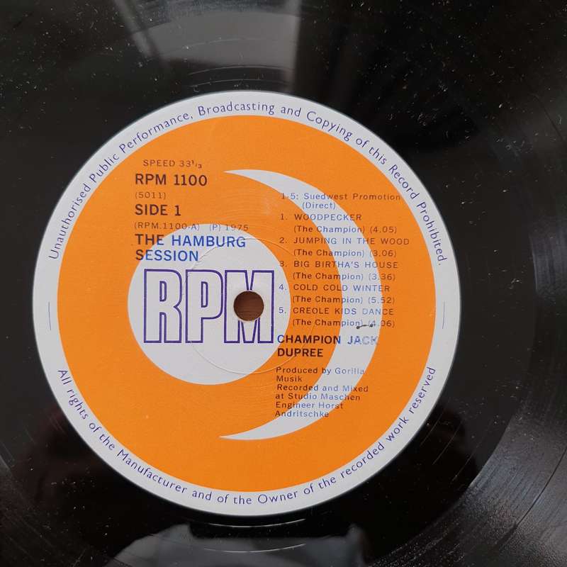 Champion Jack Dupree - The Hamburg Session - Featuring Rainer Baumann, Gaggy Mrocek*, Achim Reich...