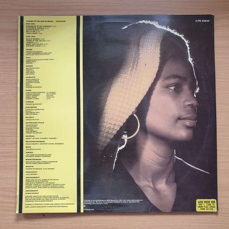 Judy Mowatt  Black Woman  Vinyl LP Record - Very-Good+ Quality (VG+) (verygoodplus)