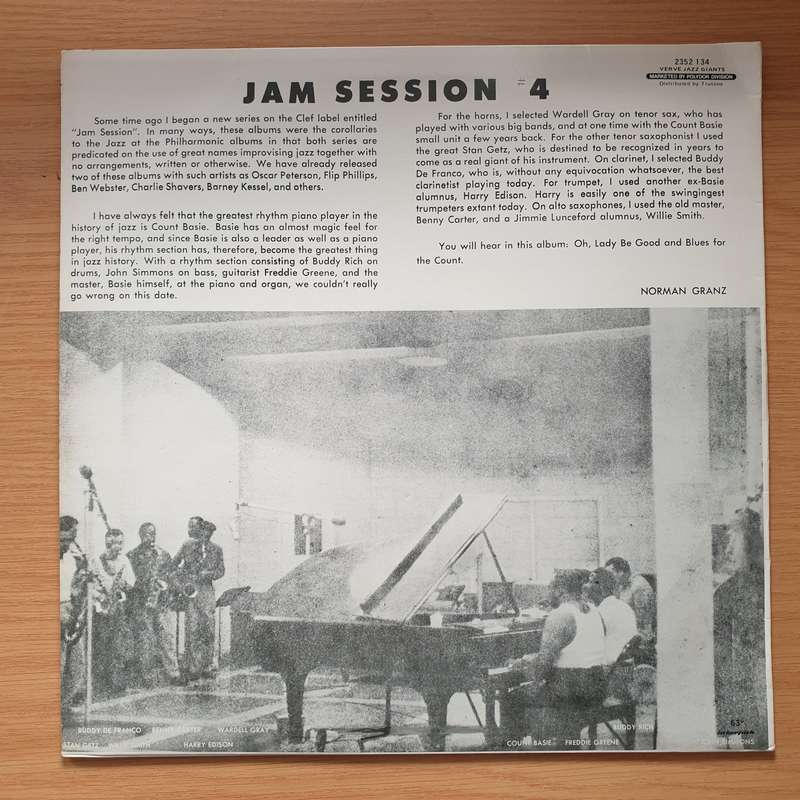 Jam Session 4 -  Vinyl LP Record - Very-Good+ Quality (VG+)