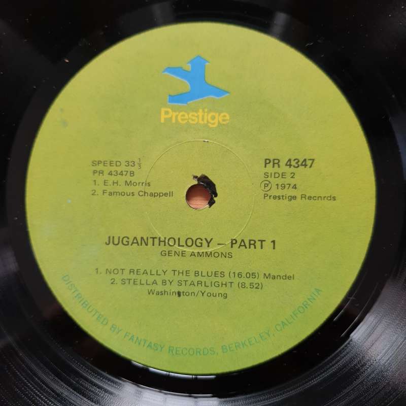 Gene Ammons  Juganthology - Part 1 -  Vinyl LP Record - Very-Good+ Quality (VG+)