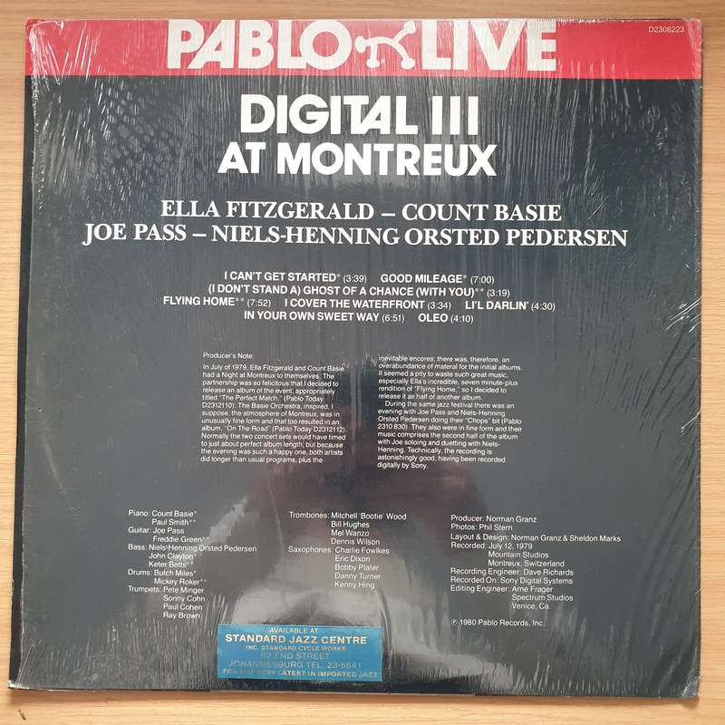 Digital III At Montreux - Ella Fitzgerald, Count Basie, Joe Pass, Niels-Henning Ørsted Pedersen ...