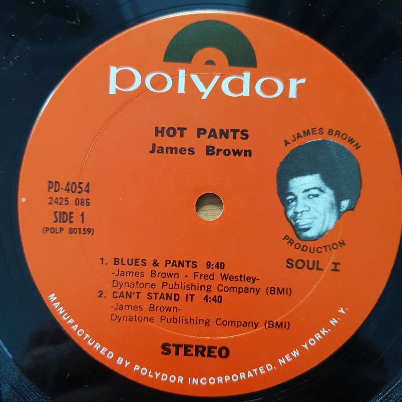 James Brown  Hot Pants  Vinyl LP Record - Very-Good+ Quality (VG+)