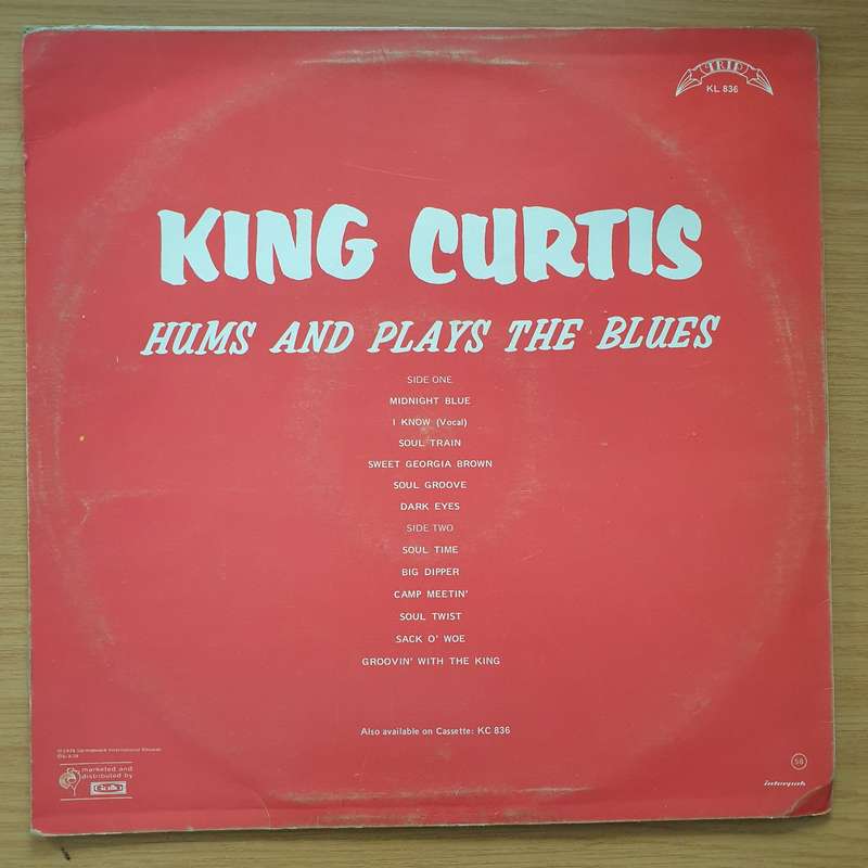 King Curtis Hums and Plays the Blues  Vinyl LP Record - Very-Good+ Quality (VG+)