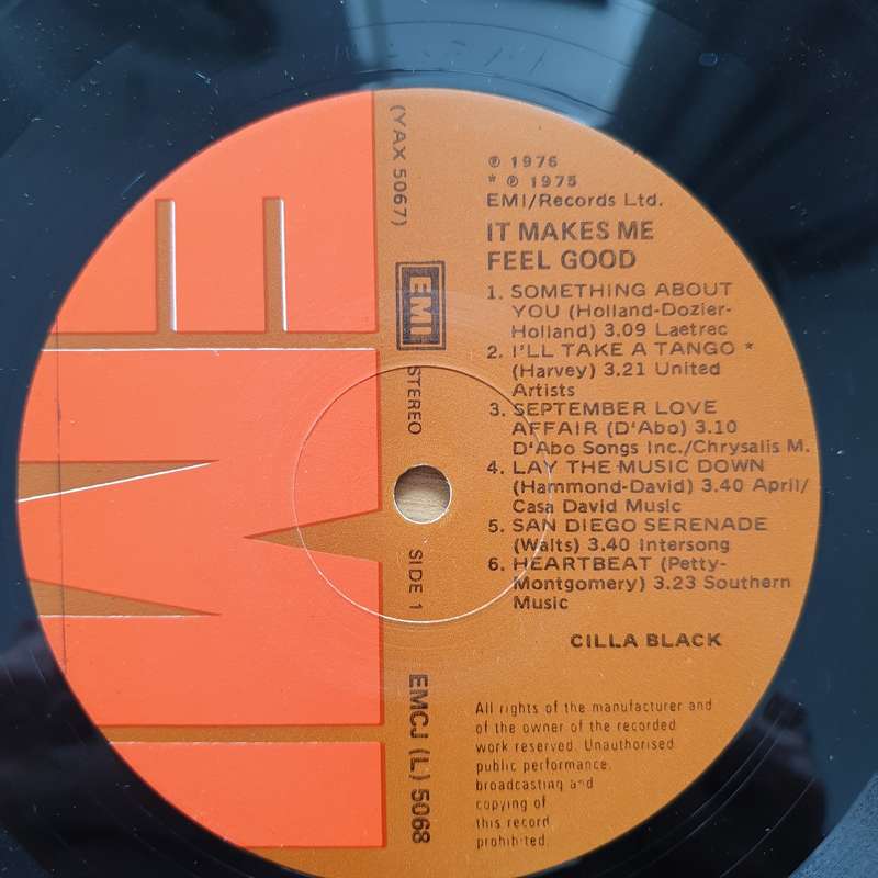 Cilla Black  It Makes Me Feel Good  Vinyl LP Record - Very-Good+ Quality (VG+)