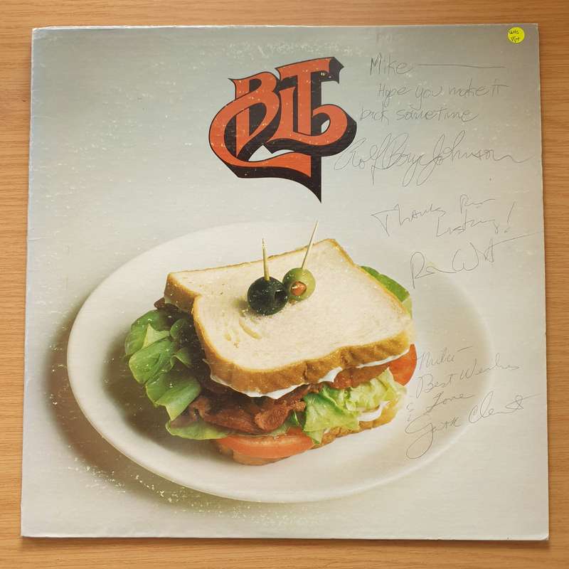 BLT  BLT  Autographed - Vinyl LP Record - Very-Good+ Quality (VG+)