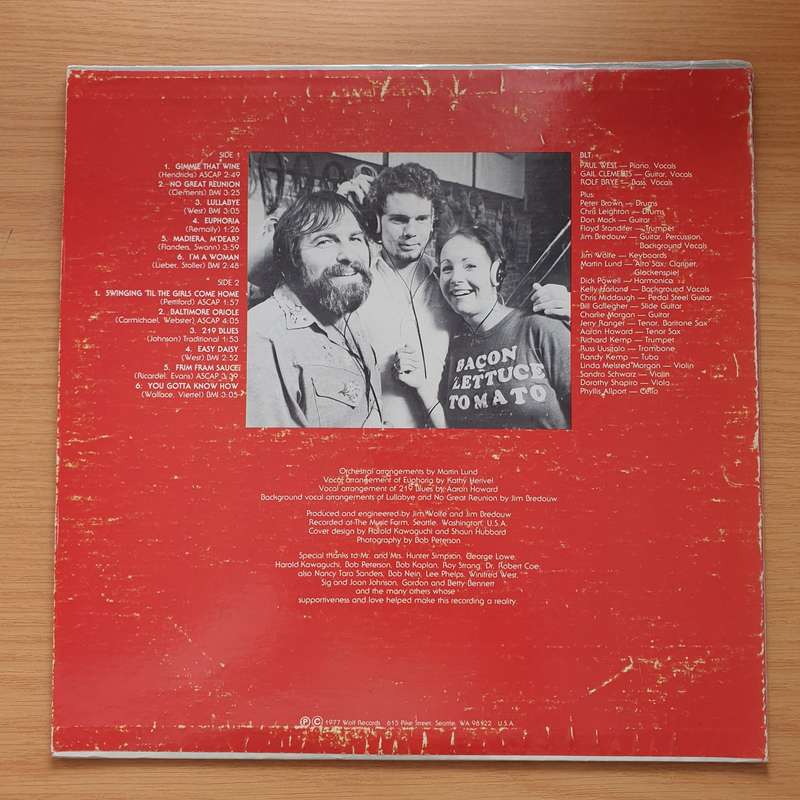 BLT  BLT  Autographed - Vinyl LP Record - Very-Good+ Quality (VG+)