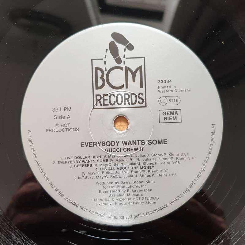 Gucci Crew II  Everybody Wants Some - Vinyl LP Record - Very-Good+ Quality (VG+)