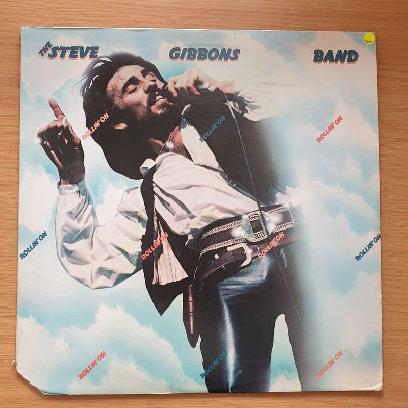 The Steve Gibbons Band  Rollin' On - Vinyl LP Record - Very-Good+ Quality (VG+)