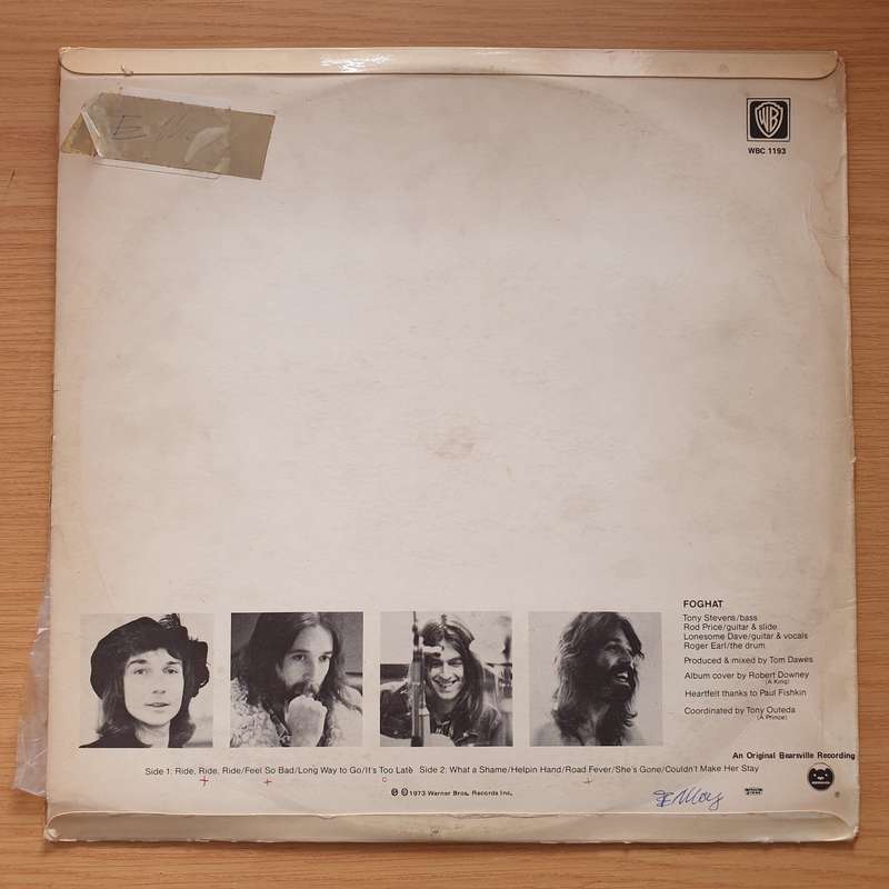 Foghat  Foghat - Vinyl LP Record - Very-Good+ Quality (VG+)