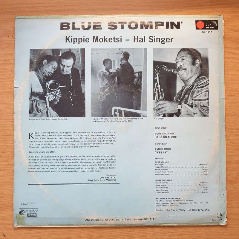 Kippie Moketsi - Hal Singer  Blue Stompin' - Vinyl LP Record - Very-Good+ Quality (VG+)