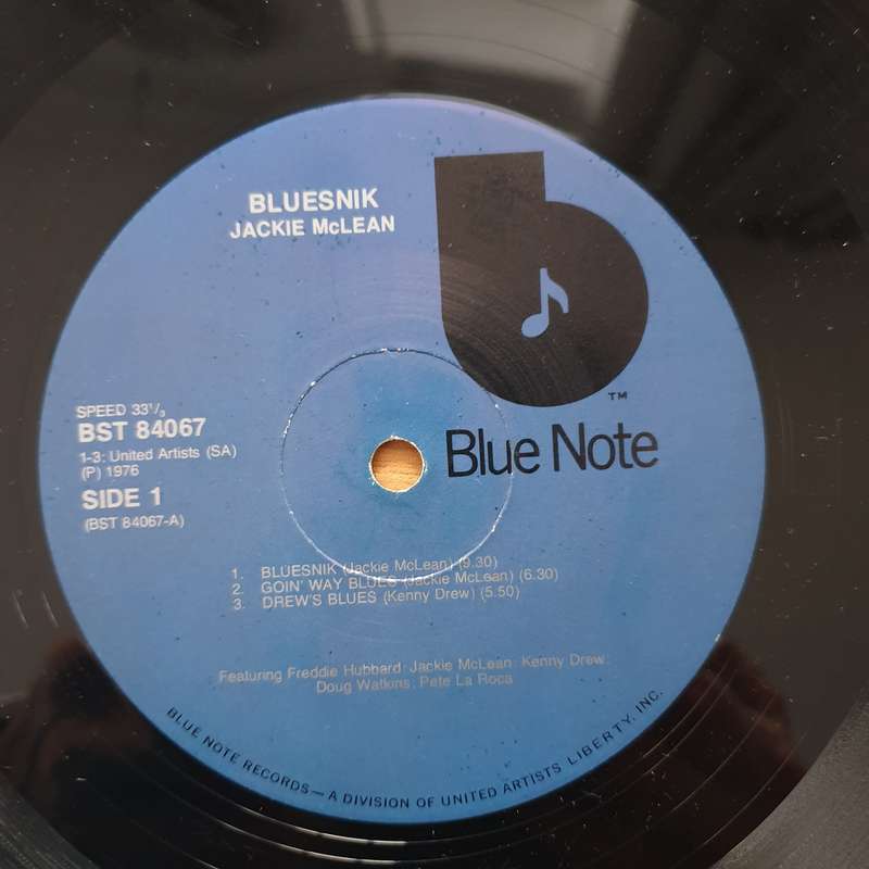 Jackie McLean  Bluesnik - Vinyl LP Record - Very-Good Quality (VG) (verry)