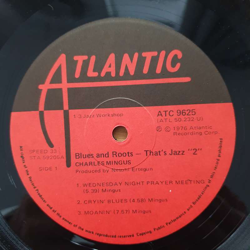 Charles Mingus  Blues & Roots - Vinyl LP Record - Very-Good+ Quality (VG+)