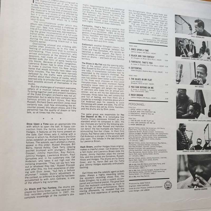 Earl Hines  Once Upon A Time  Vinyl LP Record - Very-Good+ Quality (VG+)
