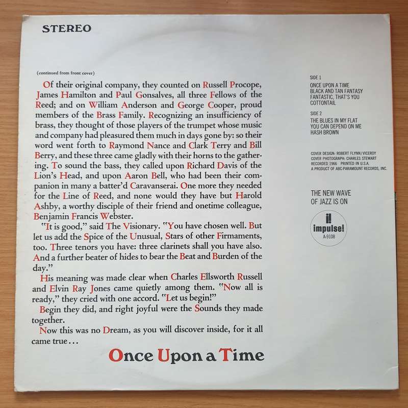 Earl Hines  Once Upon A Time  Vinyl LP Record - Very-Good+ Quality (VG+)