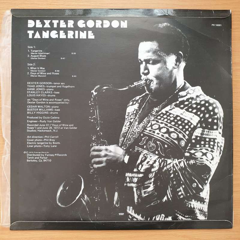 Dexter Gordon  Tangerine - Vinyl LP Record - Very-Good+ Quality (VG+)