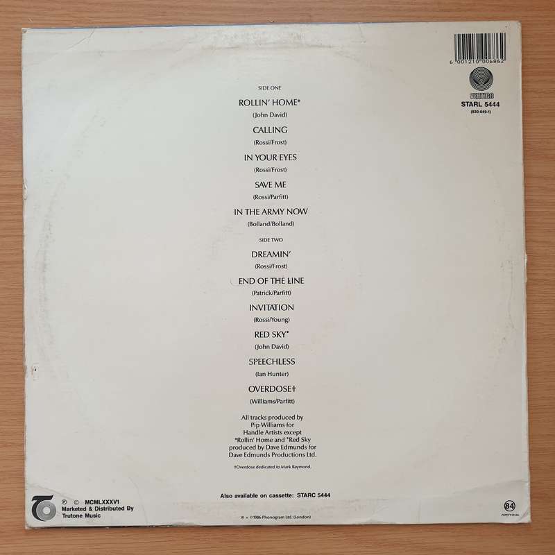 Status Quo  In The Army Now - Vinyl LP Record - Very-Good+ Quality (VG+)
