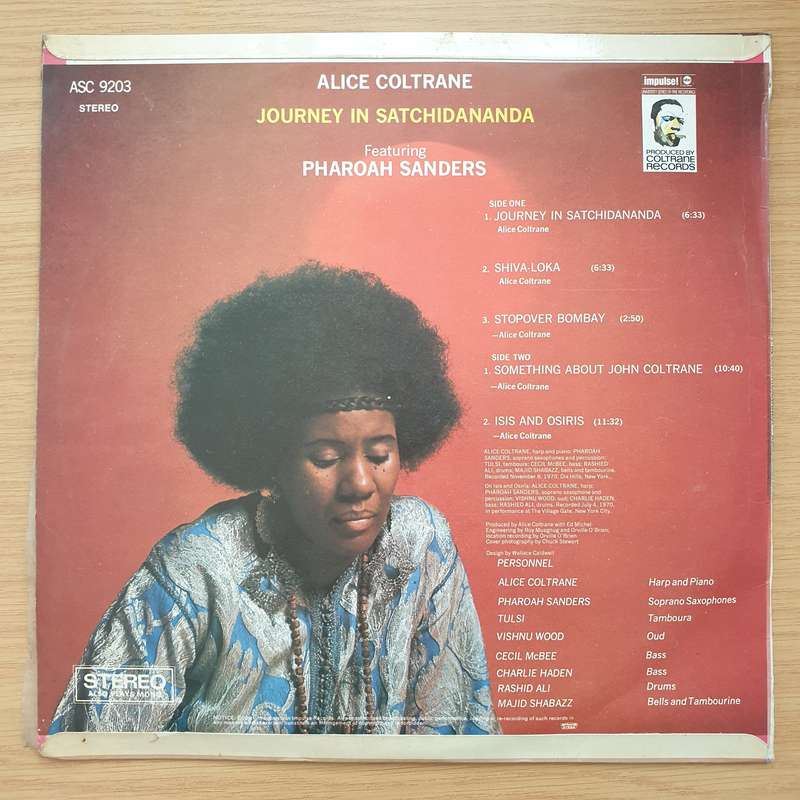 Alice Coltrane Featuring Pharoah Sanders  Journey In Satchidananda - Vinyl LP Record - Very-Go...