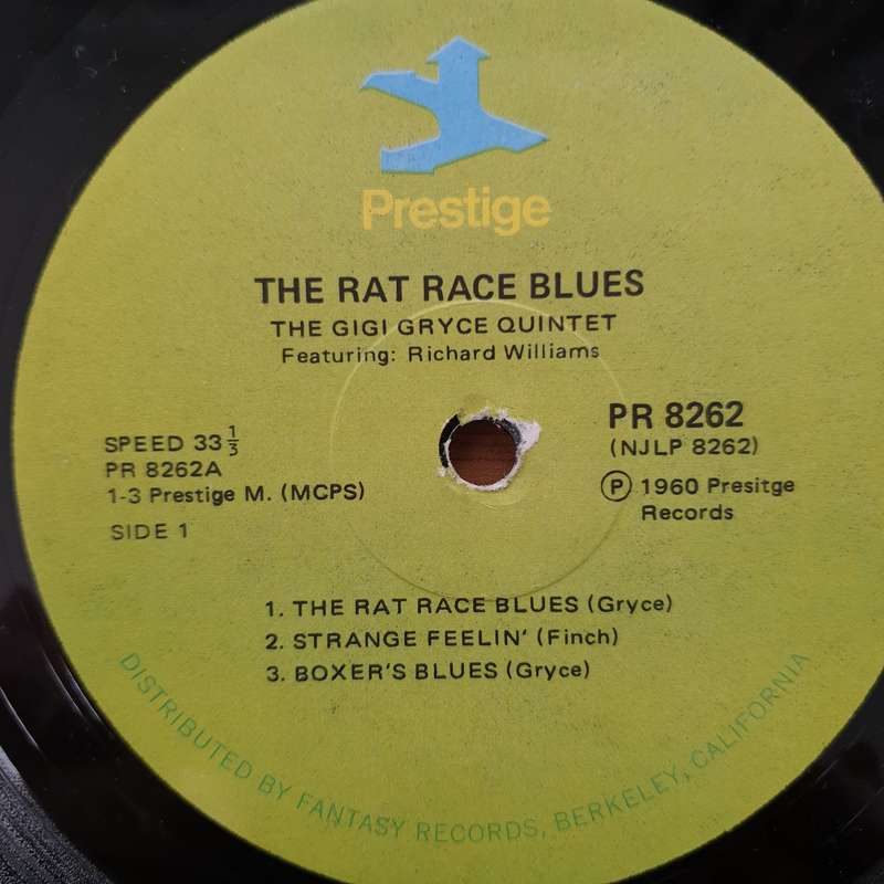 Gigi Gryce Featuring Richard Williams  The Rat Race Blues (8262) - Vinyl LP Record - Very-Good...