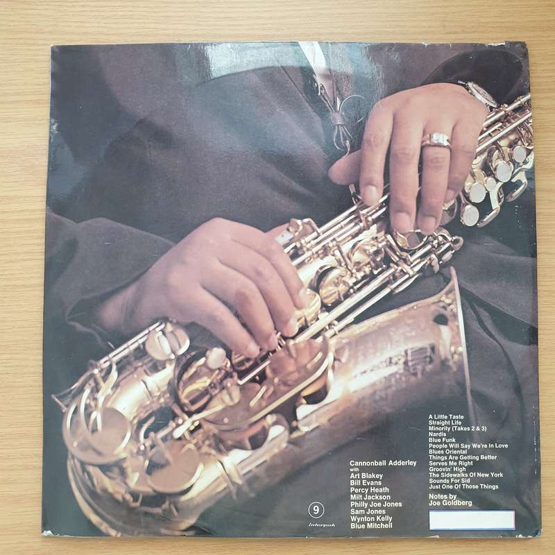 Cannonball Adderley  Cannonball And Eight Giants - Vinyl LP Record - Very-Good+ Quality (VG+)