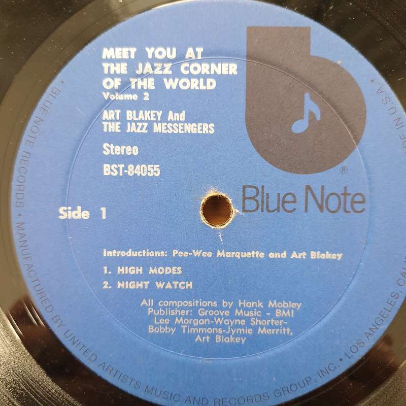Art Blakey & The Jazz Messengers  Meet You At The Jazz Corner Of The World (Volume 2) - Vinyl ...