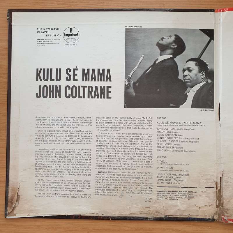 John Coltrane  Kulu Sé Mama - Vinyl LP Record - Very-Good Quality (VG) (verry)