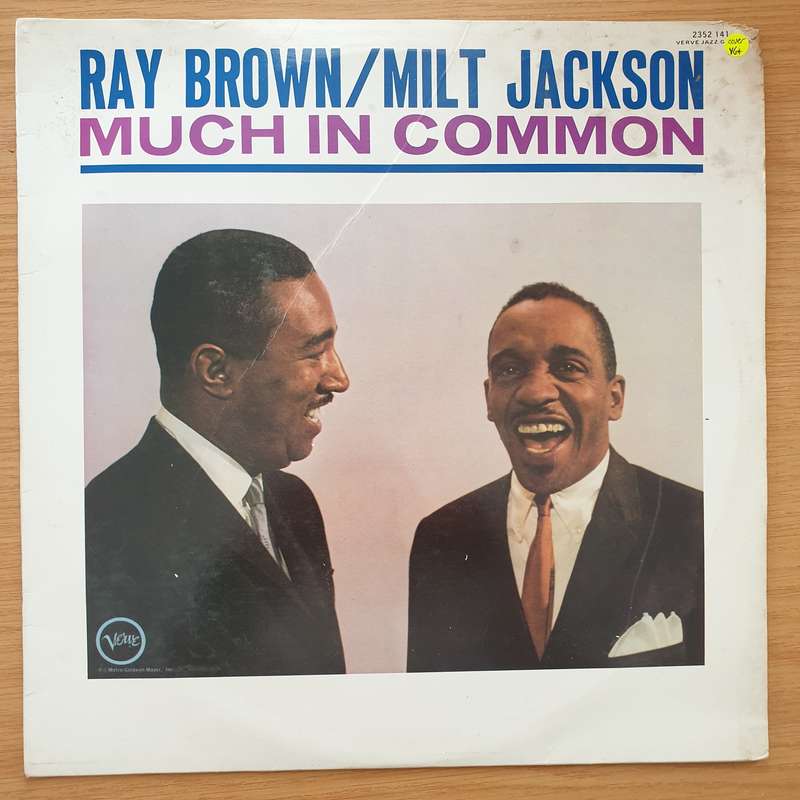 Ray Brown / Milt Jackson  Much In Common - Vinyl LP Record - Very-Good+ Quality (VG+)