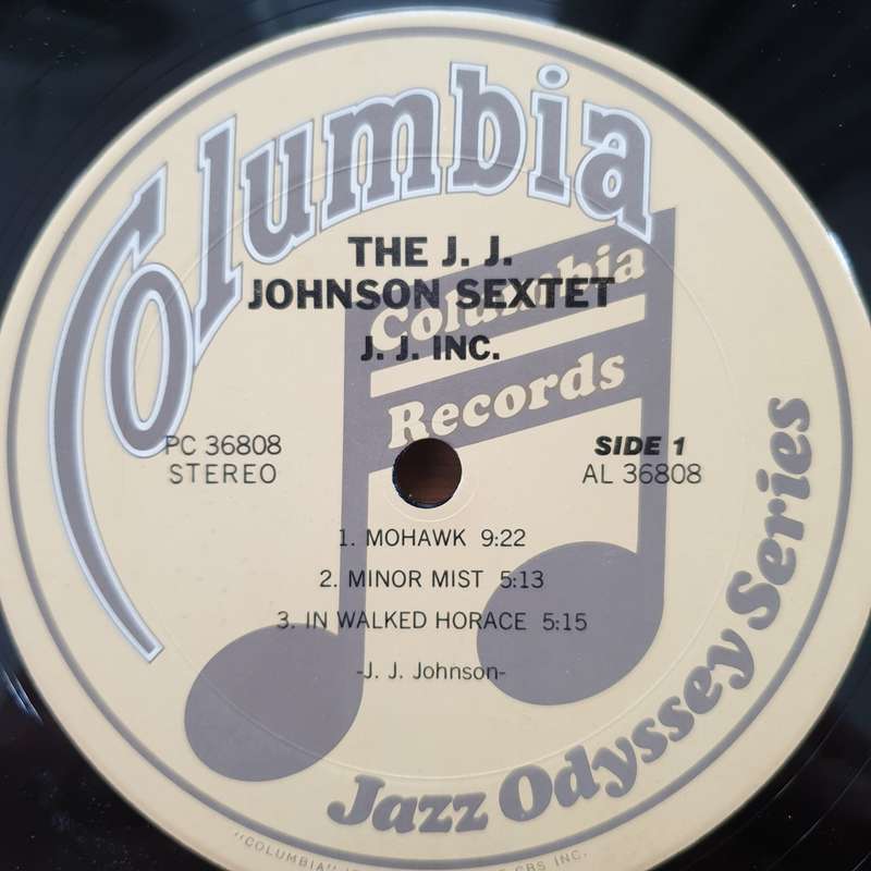 J.J. Johnson Sextet  J.J. Inc. - Vinyl LP Record - Very-Good+ Quality (VG+)