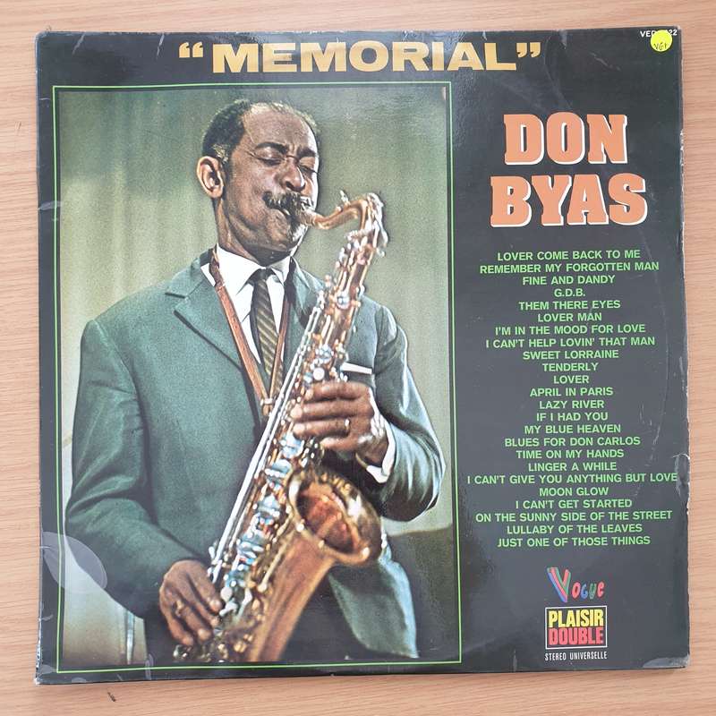 Don Byas  Memorial - Vinyl LP Record - Very-Good+ Quality (VG+)