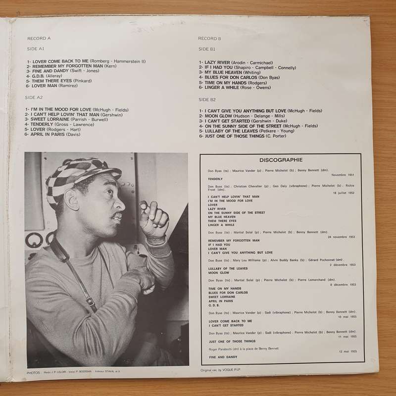 Don Byas  Memorial - Vinyl LP Record - Very-Good+ Quality (VG+)