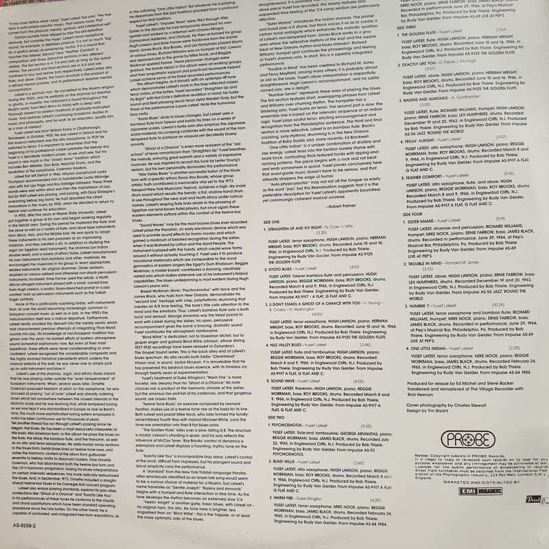Yusef Lateef  Reevaluations: The Impulse Years - Double Vinyl LP Record - Very-Good+ Quality (...