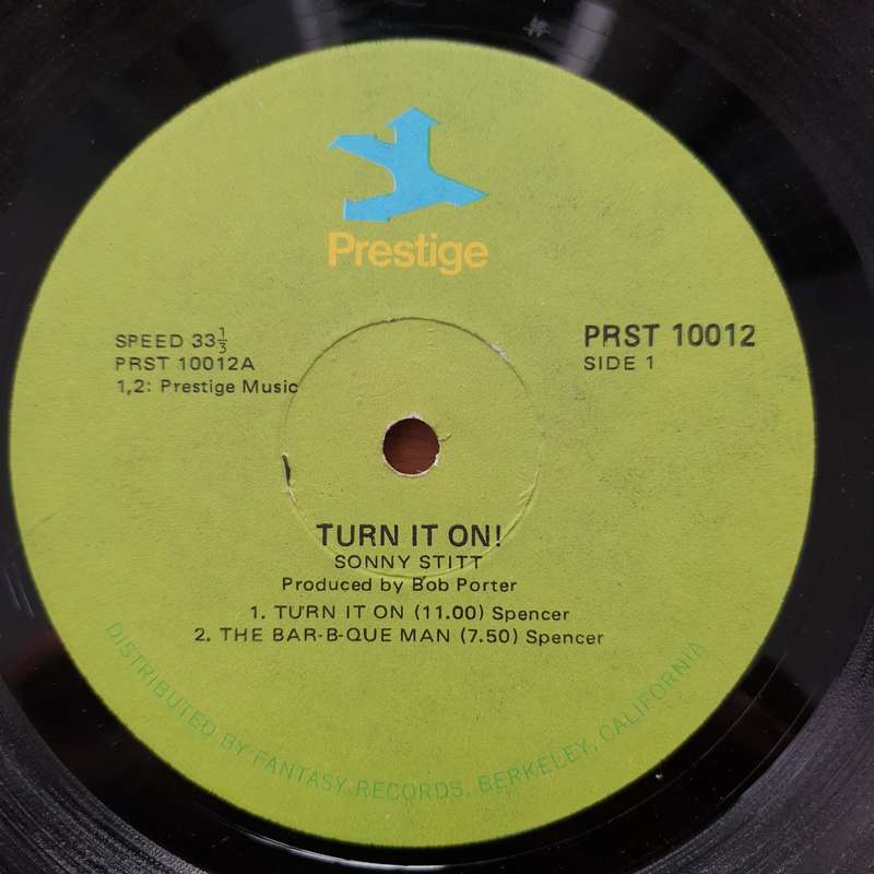 Sonny Stitt  Turn It On!  Vinyl LP Record - Very-Good+ Quality (VG+) (verygoodplus)