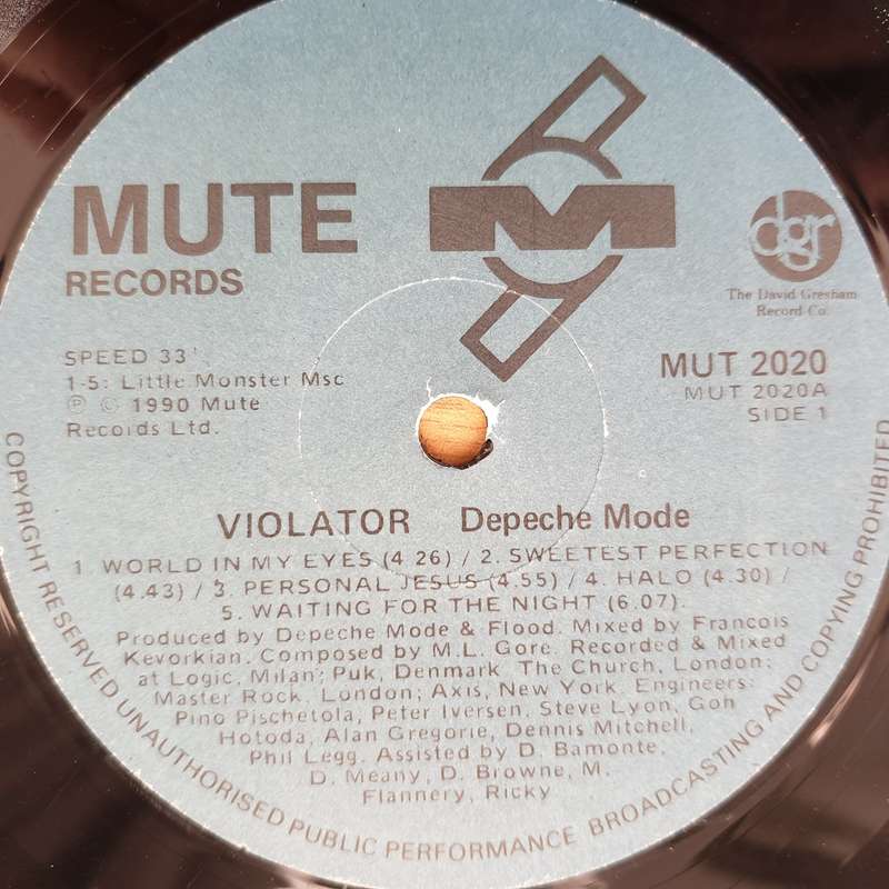 Depeche Mode  Violator - Vinyl LP Record  (VG)