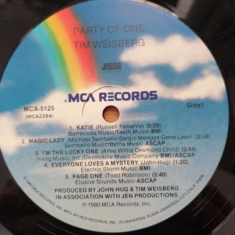Tim Weisberg - Party Of One - Vinyl LP Record - Opened  - Very-Good+ Quality (VG+)