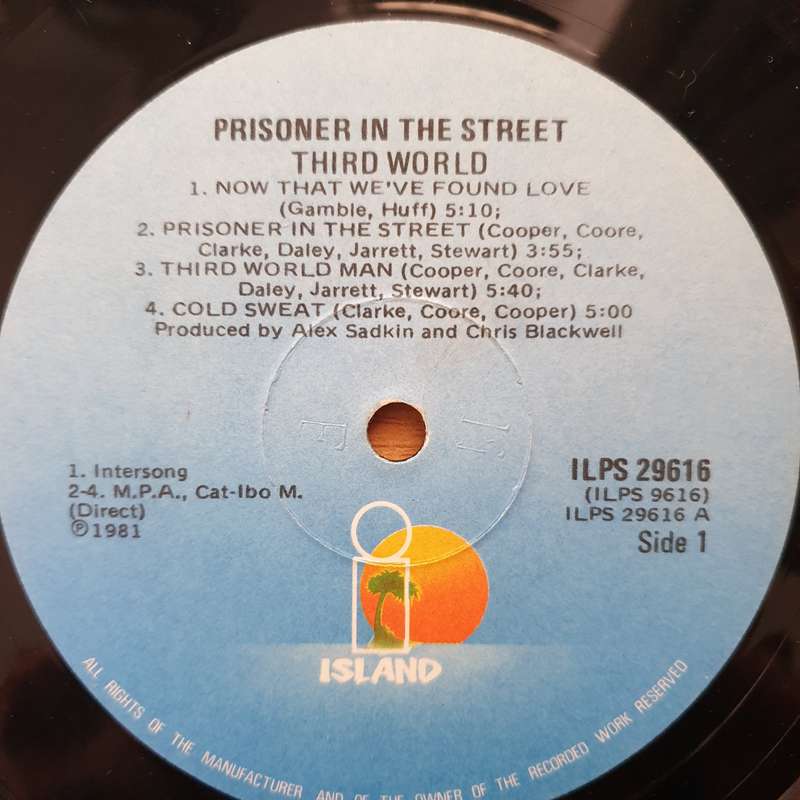 Third World  Prisoner In The Street - Vinyl LP Record - Very-Good Quality (VG)  (verry)