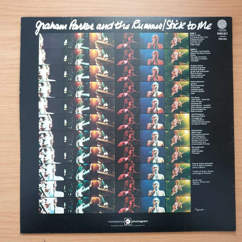 Graham Parker And The Rumour  Stick To Me - Vinyl LP Record - Very-Good+ Quality (VG+)