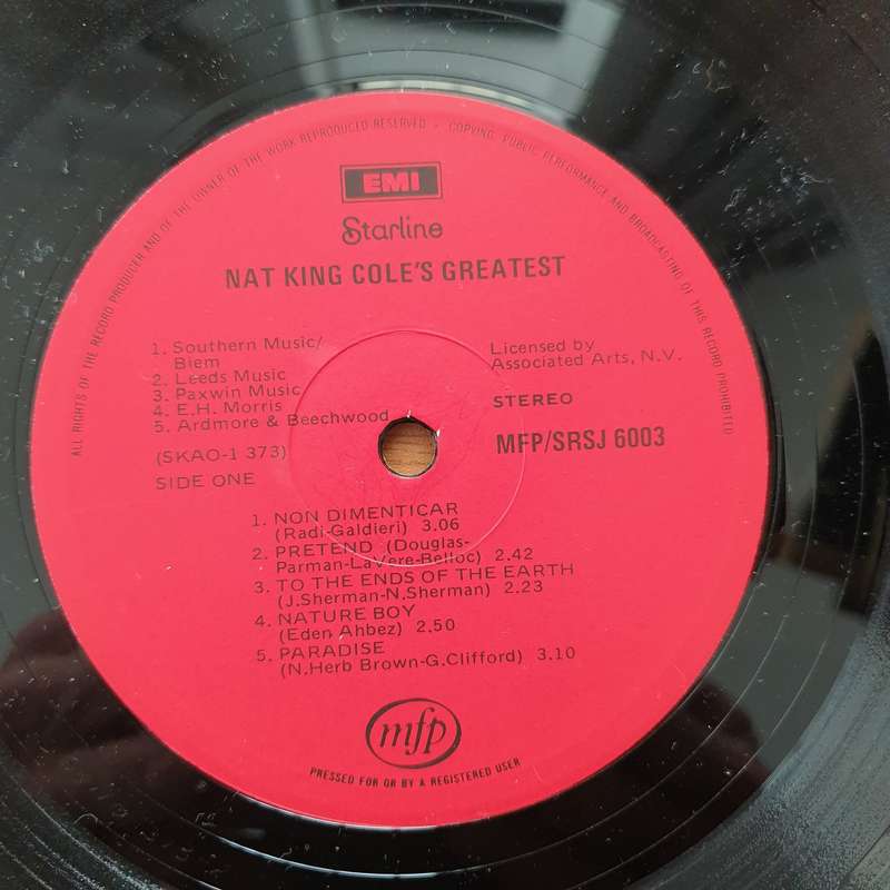 Nat King Cole - Nat King Cole's Greatest - Love Is The Thing - Vinyl LP Record - Very-Good+ Quali...