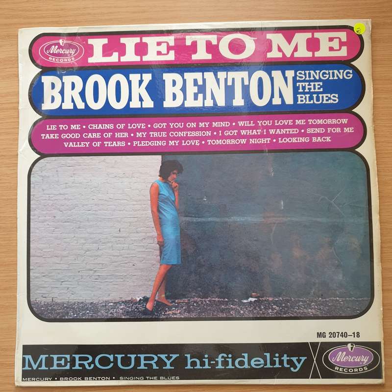 Brook Benton  Lie To Me - Brook Benton Singing The Blues - Vinyl LP Record - Very-Good- Qua...