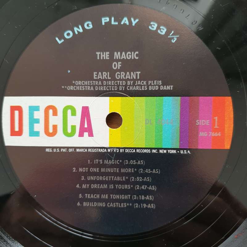 Earl Grant  The Magic Of Earl Grant - Vinyl LP Record - Very-Good+ Quality (VG+) (verygoodplus)