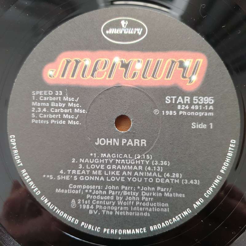 John Parr  John Parr - Vinyl LP Record - Very-Good+ Quality (VG+) (verygoodplus)