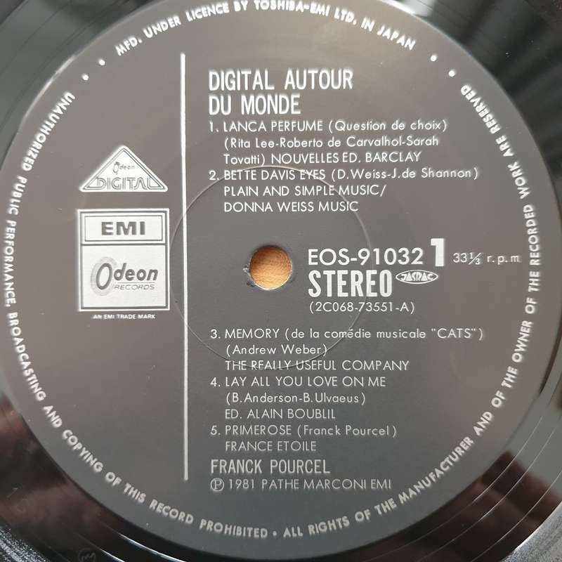 Franck Pourcel  Digital Around The World (Digital autour du monde) - Vinyl LP Record - Very-Go...