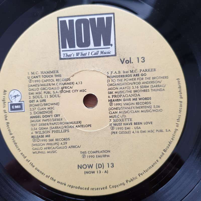 Now That's What I Call Music - Vol 13 - Original Artists - Vinyl LP Record - Very-Good+ Quality (...