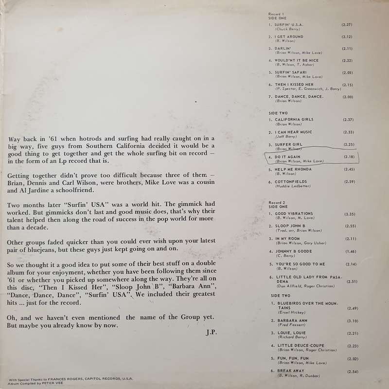 Beach Boys - 25 Magnificent Memories of the Beach Boys - Double Vinyl LP Record - Very-Good Quali...