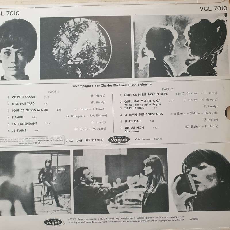 Françoise Hardy  Françoise Hardy - Vinyl LP Record - Very-Good Quality (VG)  (verry)
