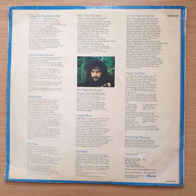 Cat Stevens  Tea For The Tillerman - Vinyl LP Record (VG)