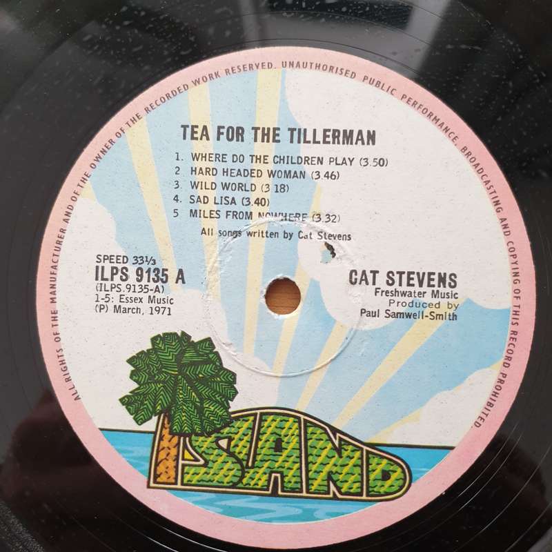 Cat Stevens  Tea For The Tillerman - Vinyl LP Record (VG)