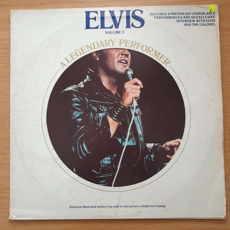 Elvis Presley  A Legendary Performer - Volume 3 - Vinyl LP Record - Very-Good Quality (VG)  (v...
