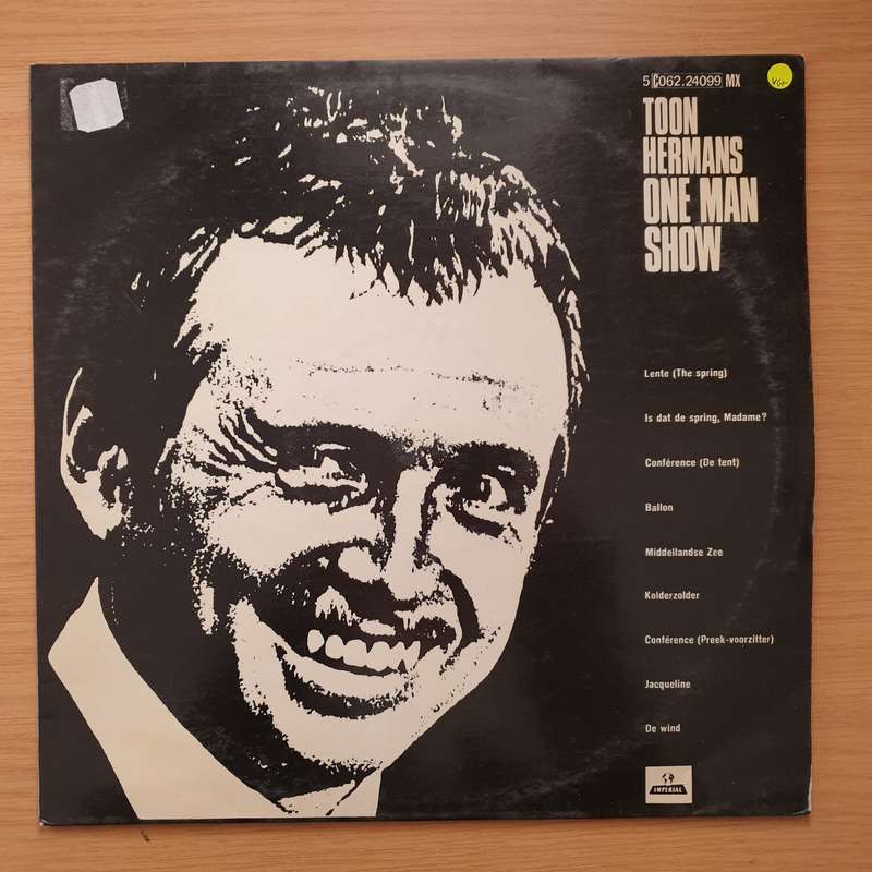 Toon Hermans  One Man Show  Vinyl LP Record - Very-Good+ Quality (VG+) (verygoodplus)